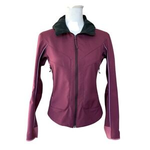Arcteryx Womens Jacket Softshell Full Zip Hooded Lightweight‎ Maroon Size Small
